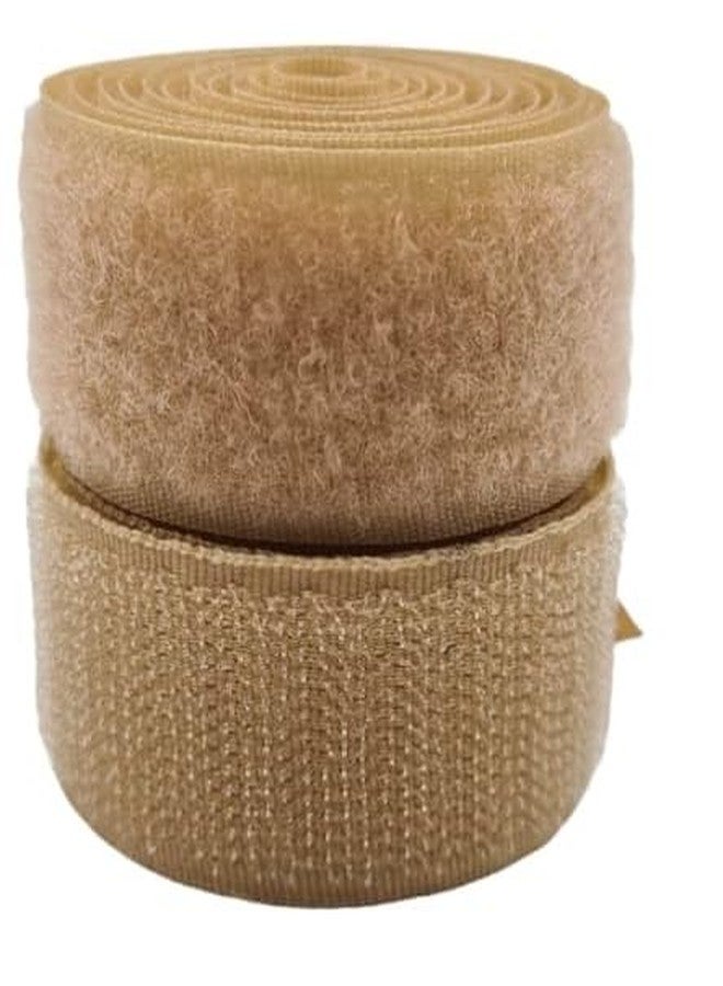 زينث شريط لاصق من زينيث بعرض 1 بوصة، لون بيج (لون البشرة)، بطول 2 متر، بدون لاصق خلفي، شريط لاصق متشابك لتثبيت الأقمشة لأعمال الخياطة والحرف اليدوية والملابس والأحزمة والأحذية وشبكات الناموس وما إلى ذلك (بيج (لون البشرة)، 2 متر) - Image 1